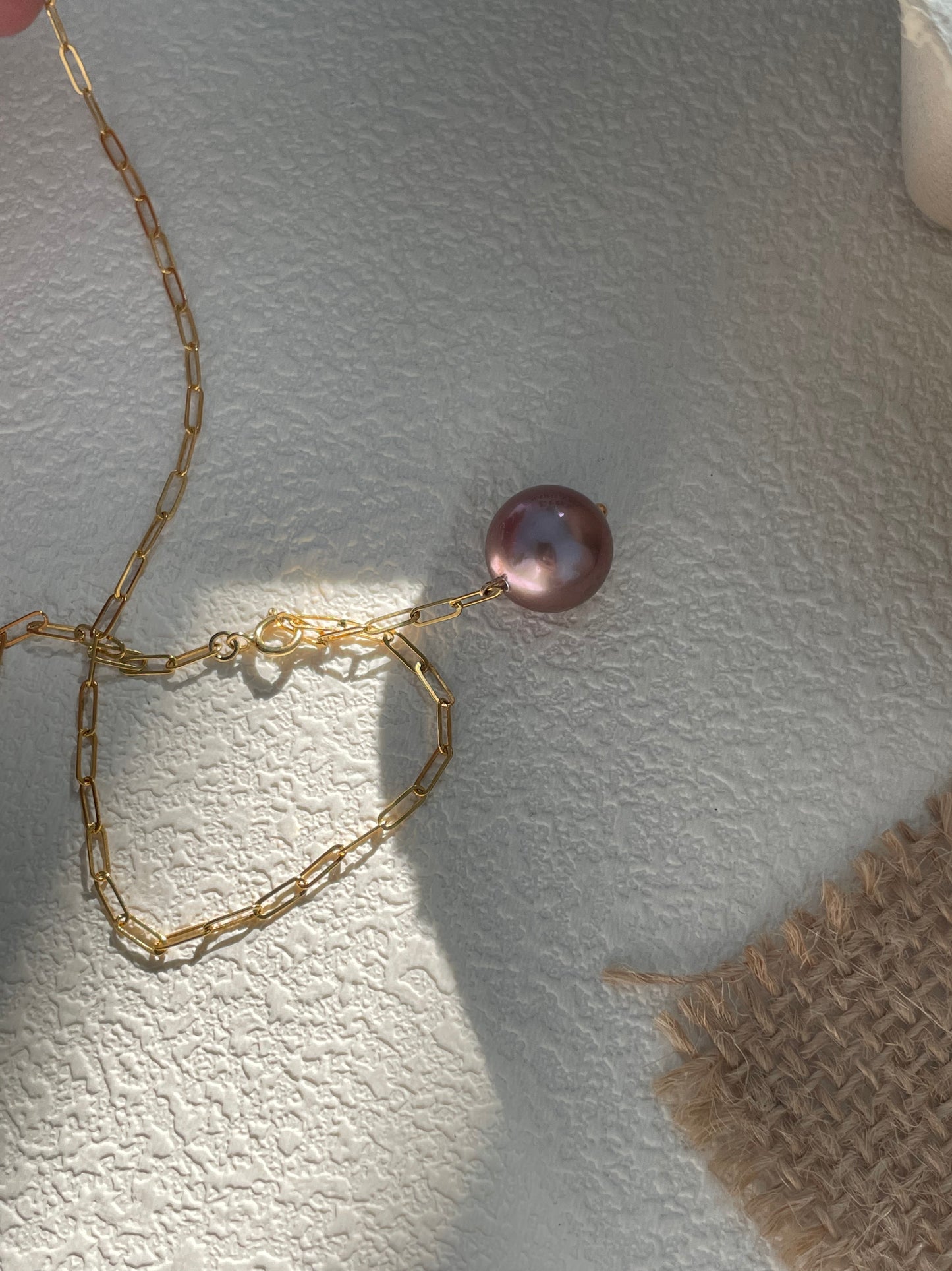 Purple Grape Pearl Necklace