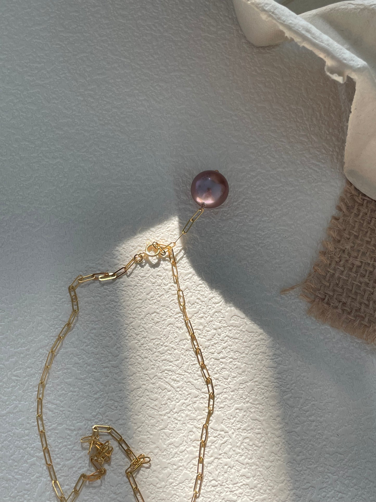 Purple Grape Pearl Necklace