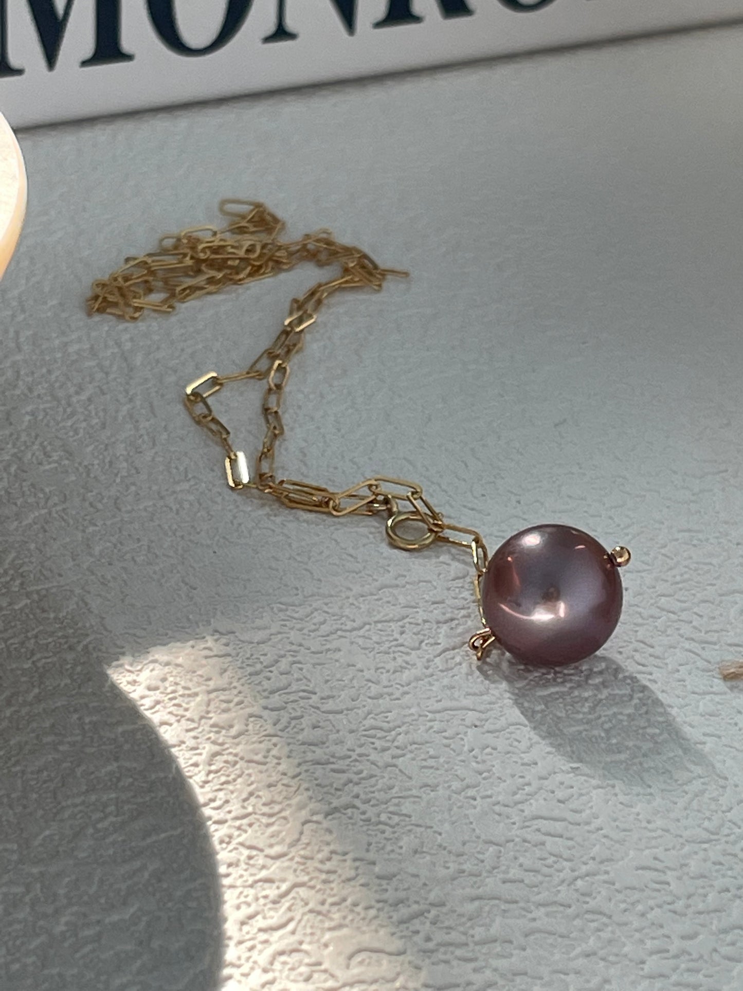 Purple Grape Pearl Necklace