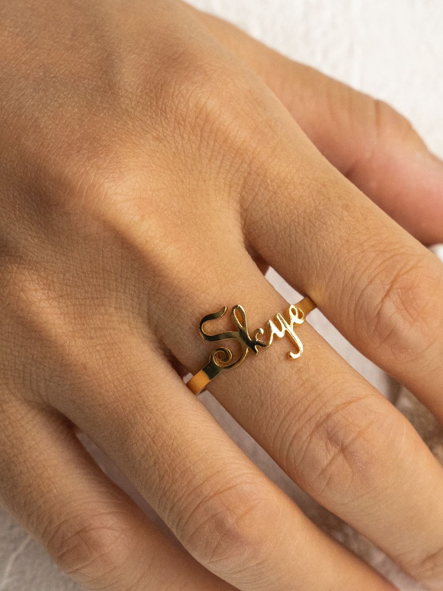 Customized Letter Ring