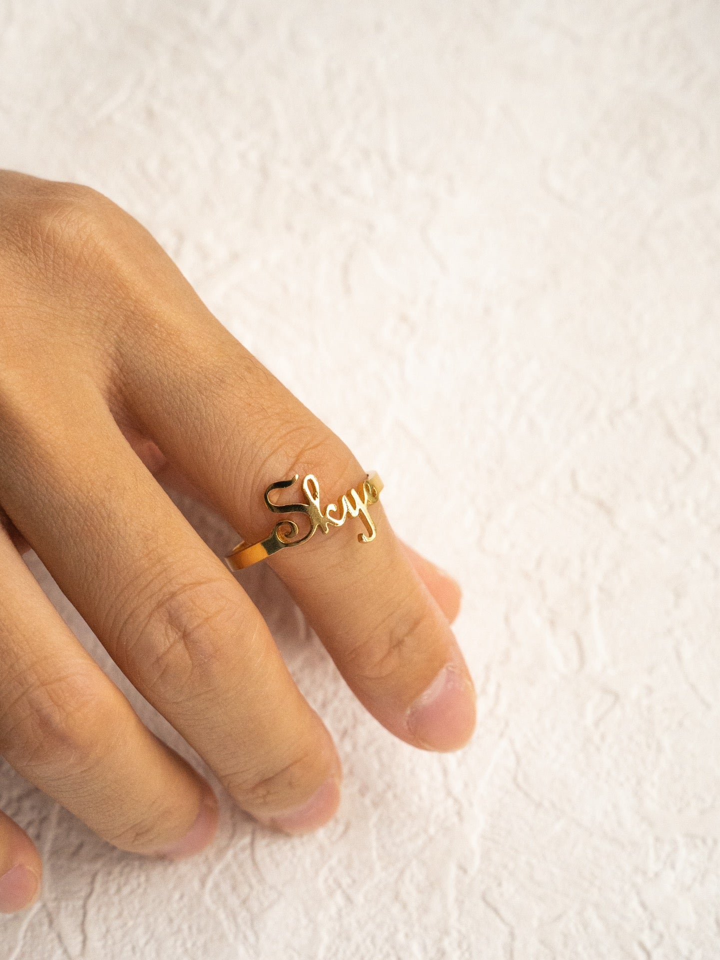 Customized Letter Ring