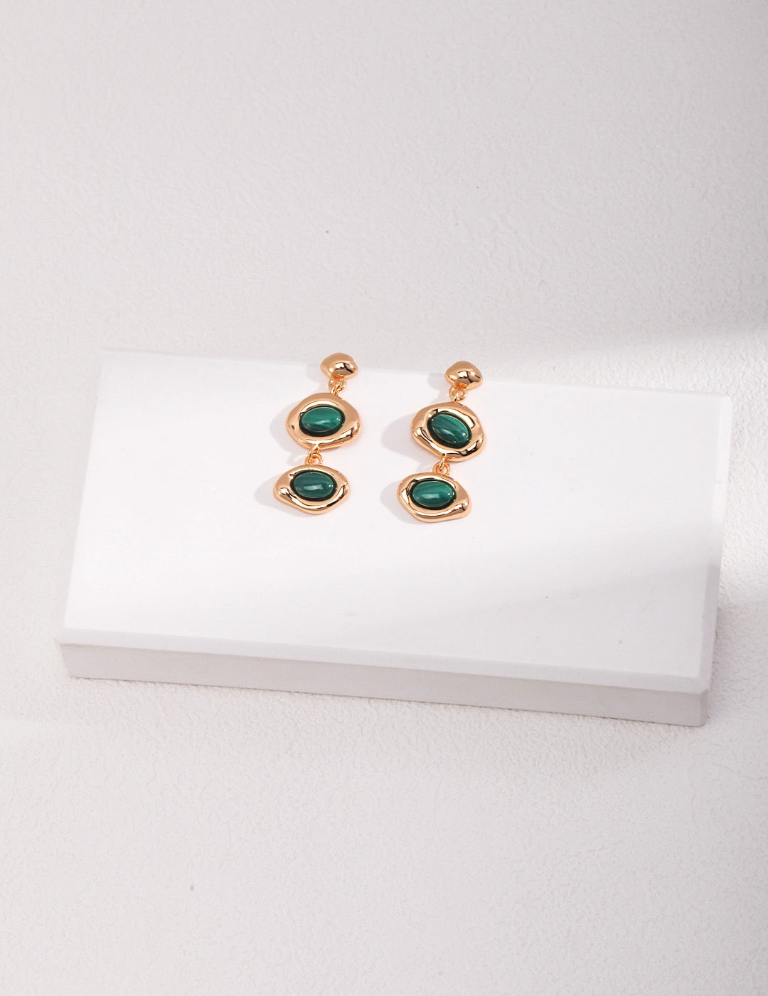 Emerald Drop Earrings