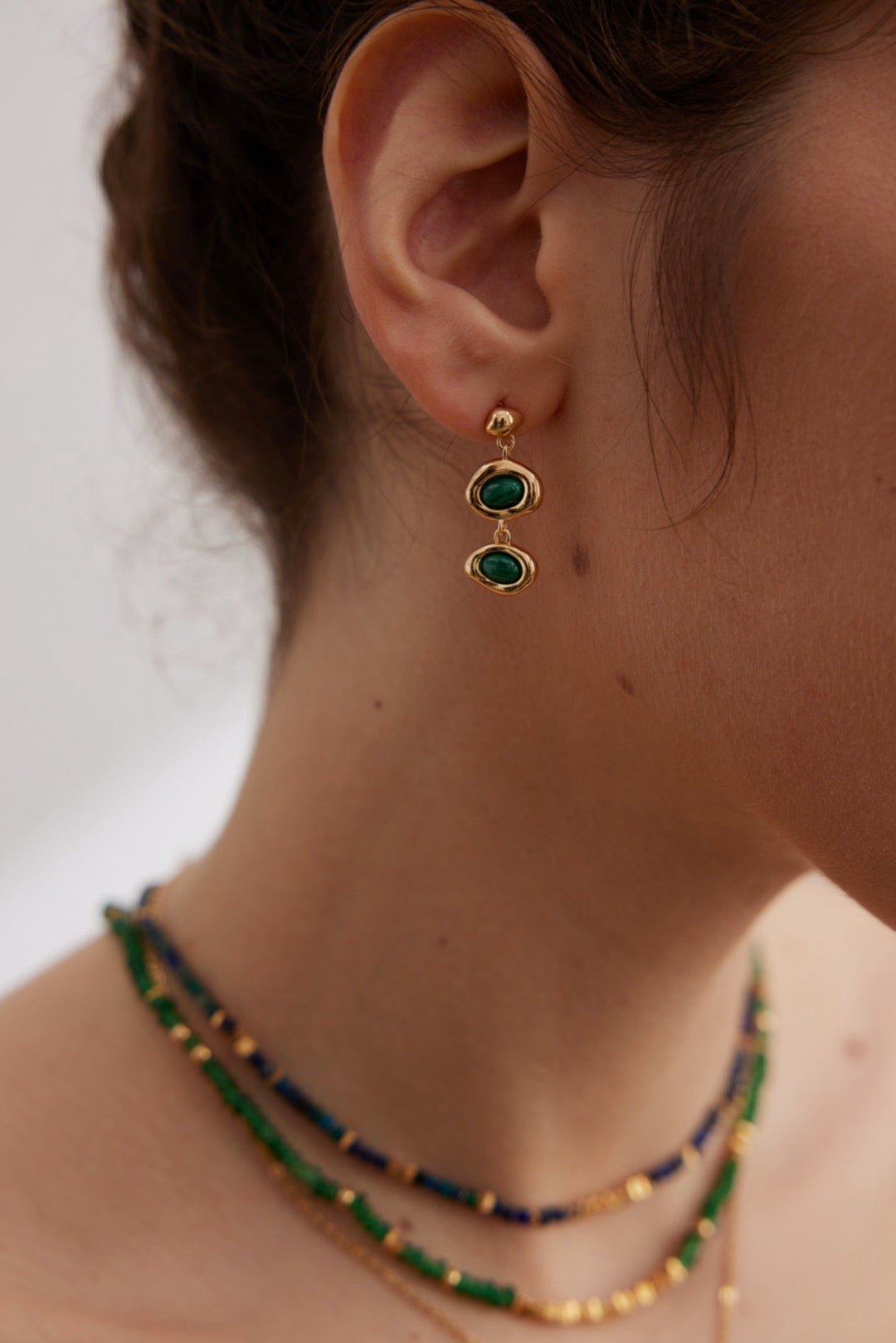 Emerald Drop Earrings