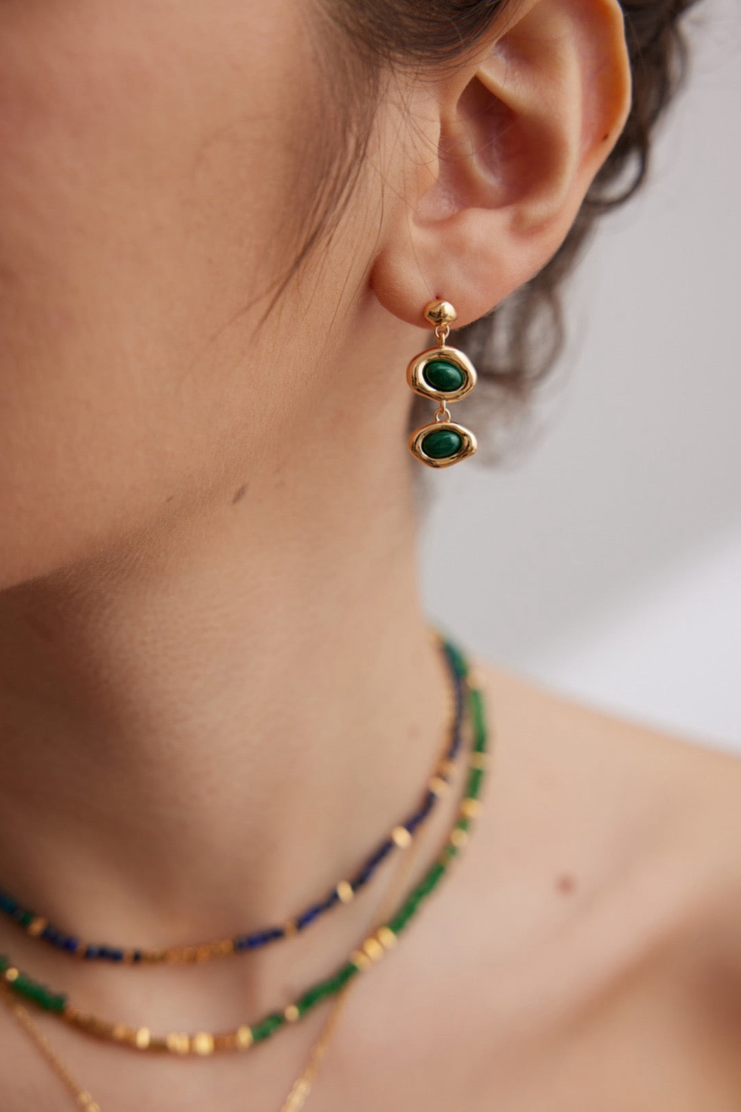 Emerald Drop Earrings