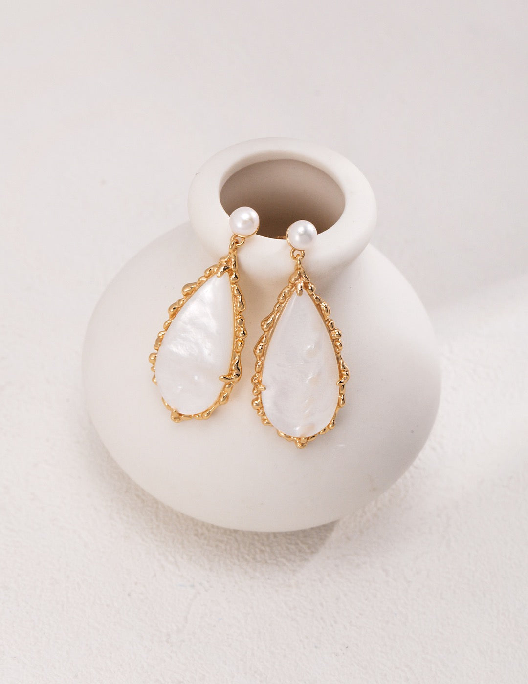 Golden Seashell Earrings